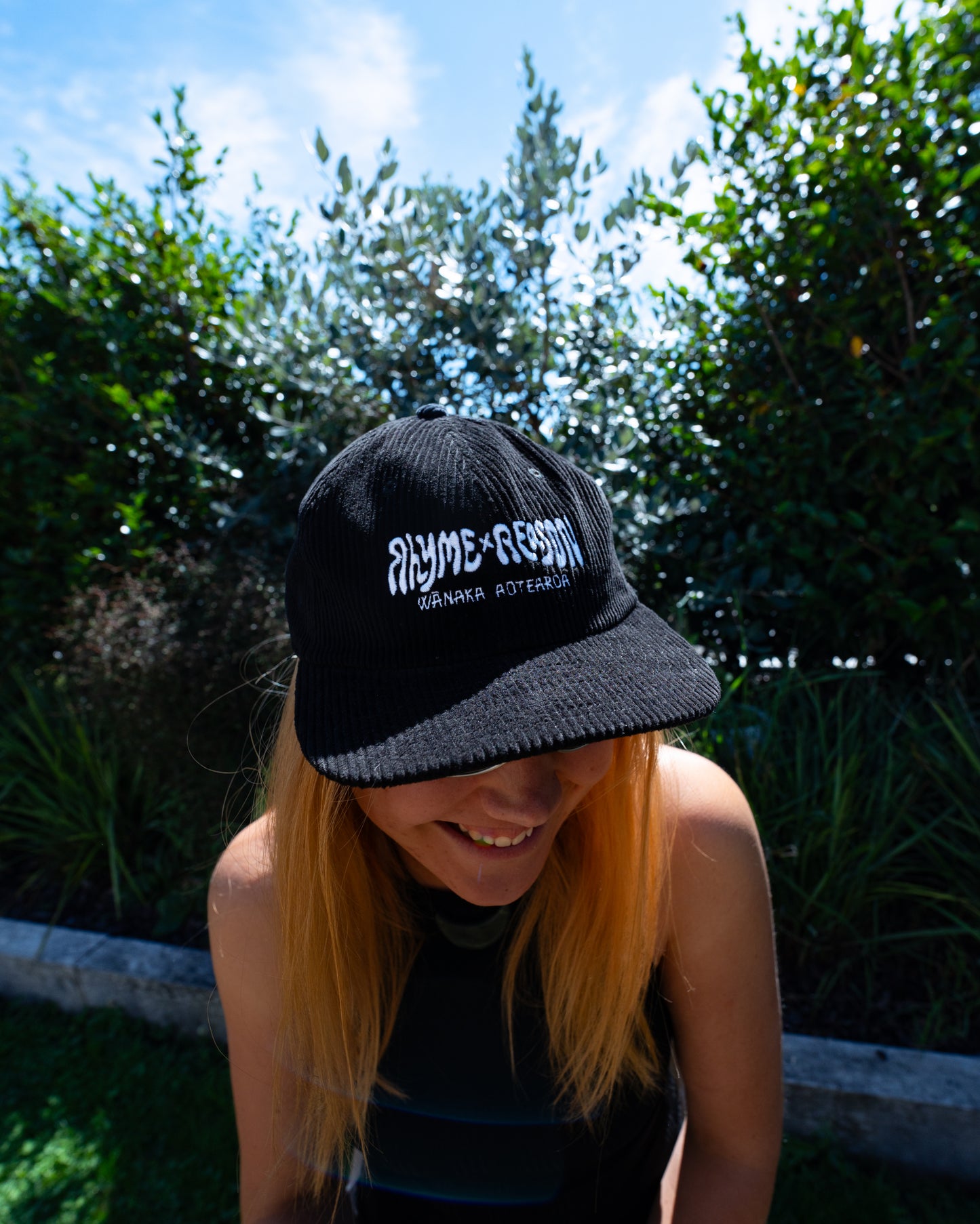 Cord 6 panel Cap - Black