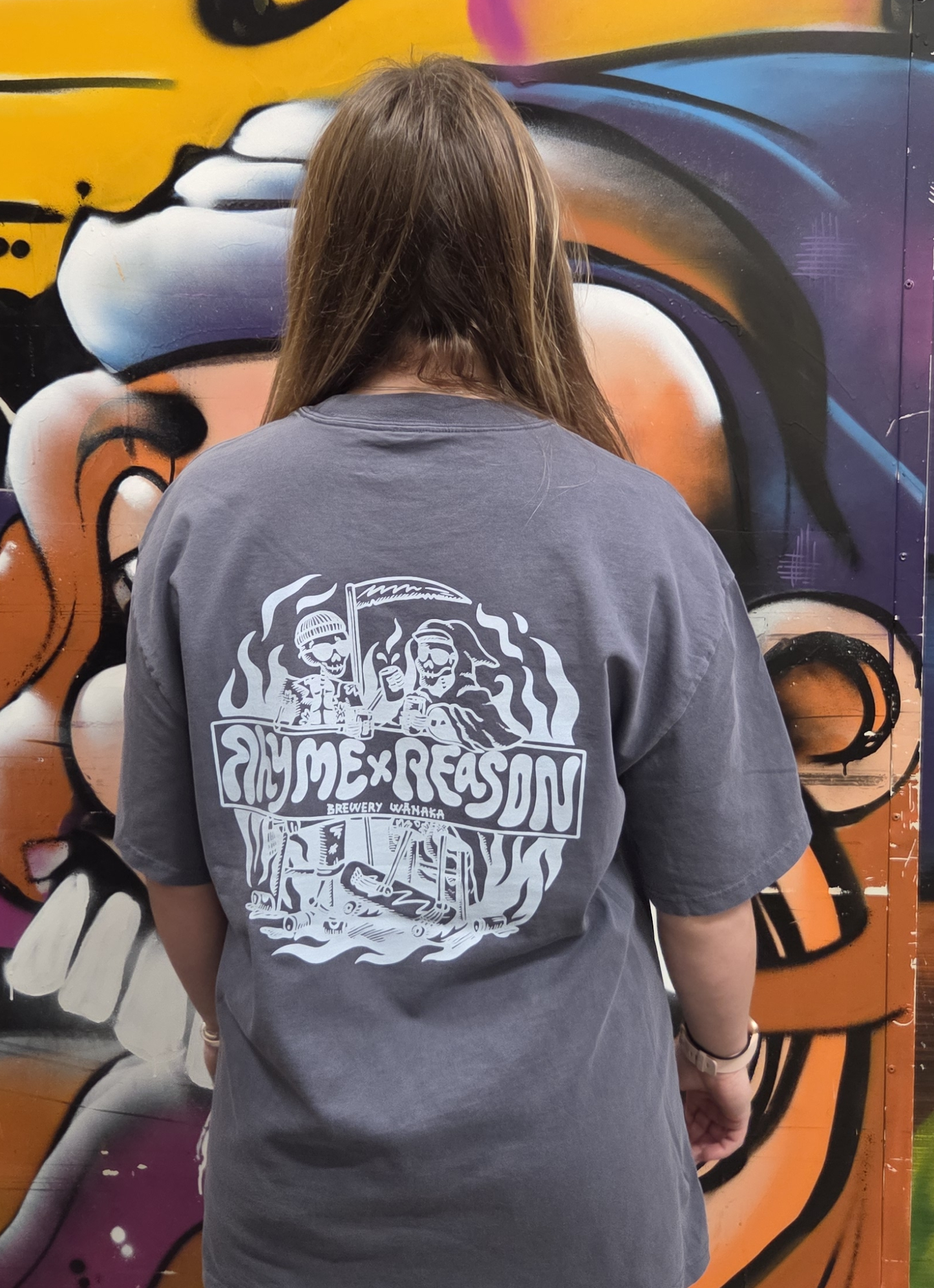 Indigo - Blue Print - Skeleton tee